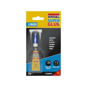 Клей быстросхватывающийся 3 гр. Cyanofix Soudal